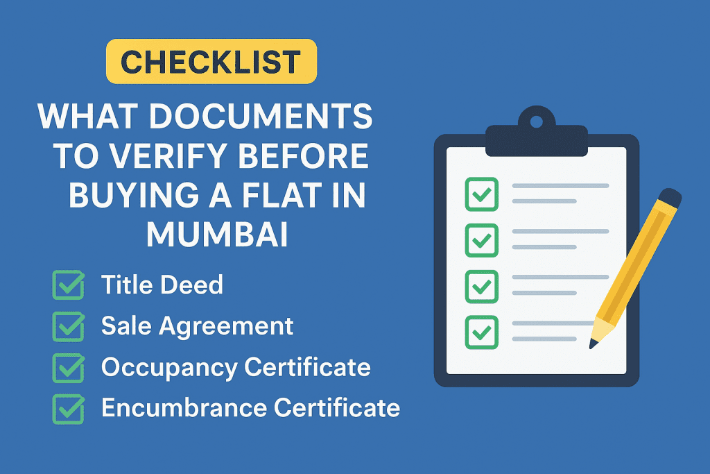 Checklist: What Documents to Verify Before Buying a Flat in Mumbai Checklist: What Documents to Verify Before Buying a Flat in Mumbai