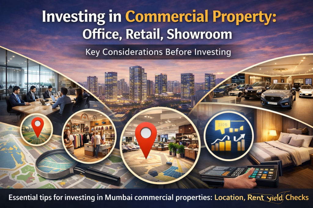 What to Consider Before Investing in Commercial Property — Office, Retail or Showroom What to Consider Before Investing in Commercial Property — Office, Retail or Showroom