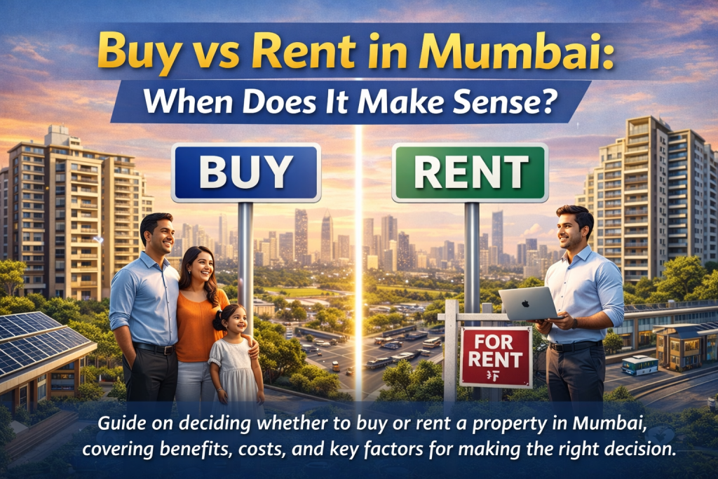 When Does It Make Sense to Buy vs Rent in Mumbai? When Does It Make Sense to Buy vs Rent in Mumbai?